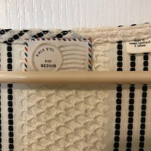 White and Black Blouse